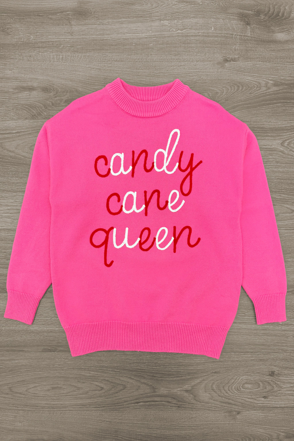 Mom & Me - "Candy Cane Queen" Pink Sweater