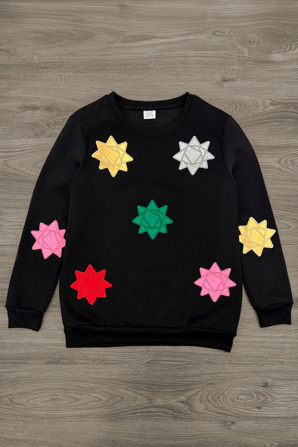 Mom & Me - Christmas Star Sweatshirt | Sparkle in Pink