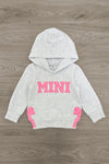 Mom & Me - "Mama & Mini" Gray & Pink Bow Hoodie | Sparkle in Pink