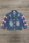 "Best Friends" Denim Jacket | Sparkle in Pink