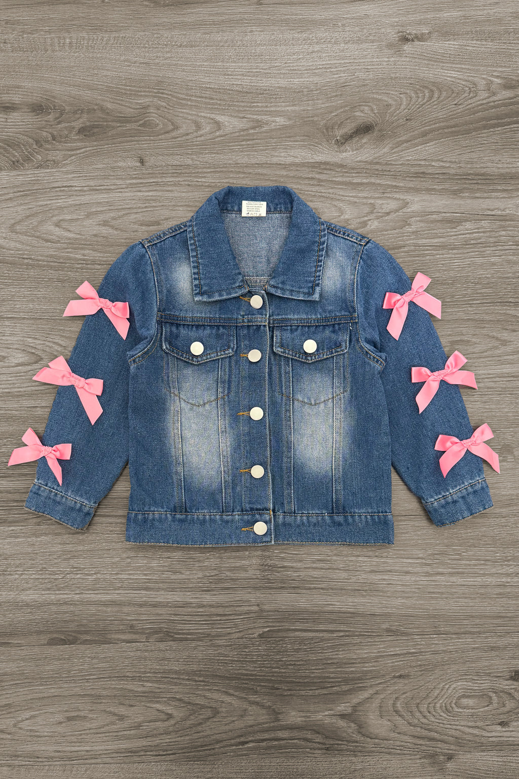 "Best Friends" Denim Jacket | Sparkle in Pink