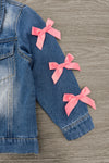 "Best Friends" Denim Jacket | Sparkle in Pink