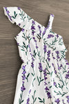 White Lavender Jumpsuit - Sparkle in Pink