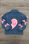 "Best Friends" Denim Jacket | Sparkle in Pink