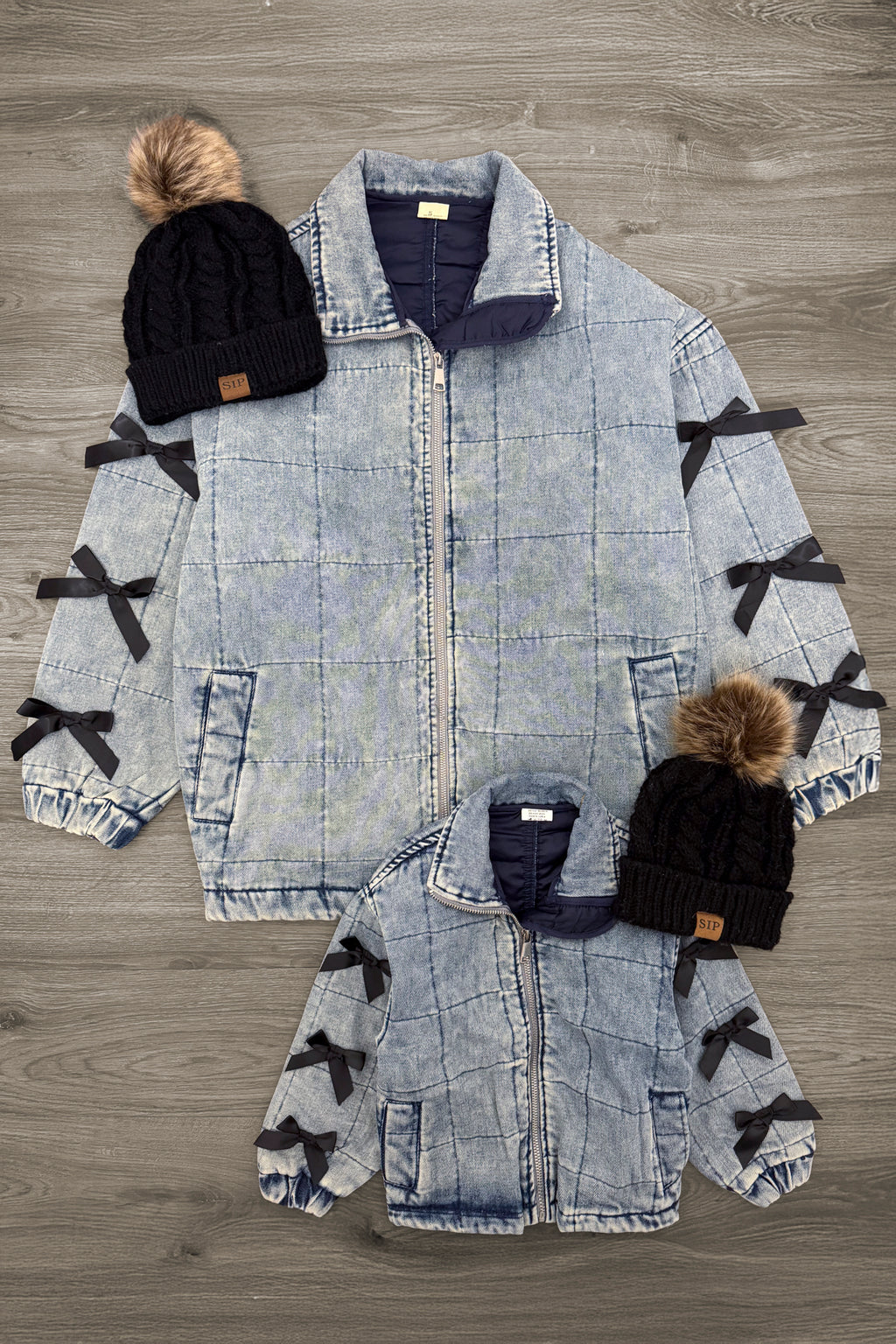 Mom & Me - Bow Denim Jacket