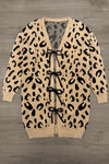 Mom & Me - Leopard Print Lace-Up Cardigan | Sparkle in Pink