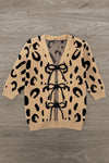 Mom & Me - Leopard Print Lace-Up Cardigan | Sparkle in Pink