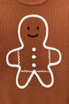 Brown Gingerbread Man Sweater