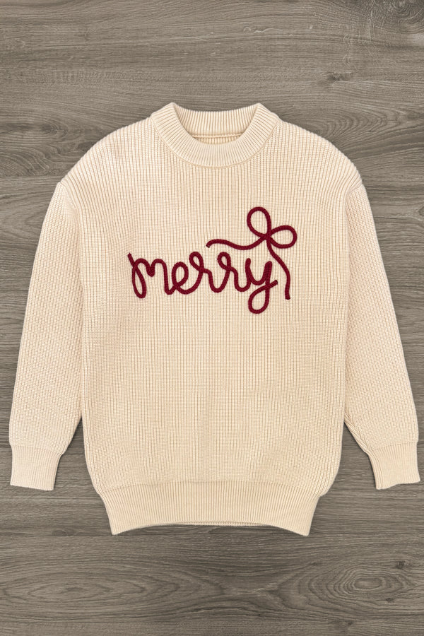 Mom & Me - "Merry" Knit Sweater
