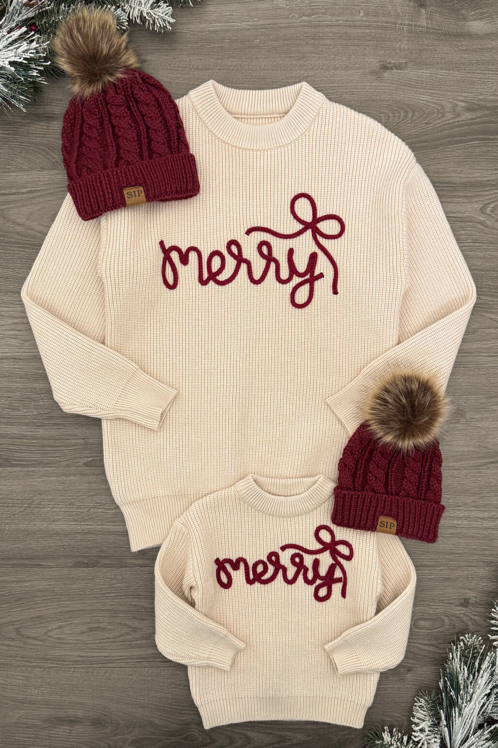 Mom & Me - "Merry" Knit Sweater