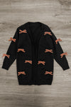 Black & Brown Bow Cardigan