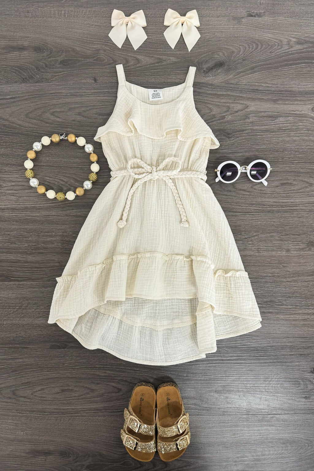 Hi-Low Ruffle Dress - Sparkle in Pink