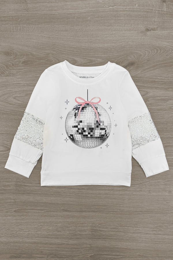 Silver Sequin Disco Skirt Set | Sparkle in Pink