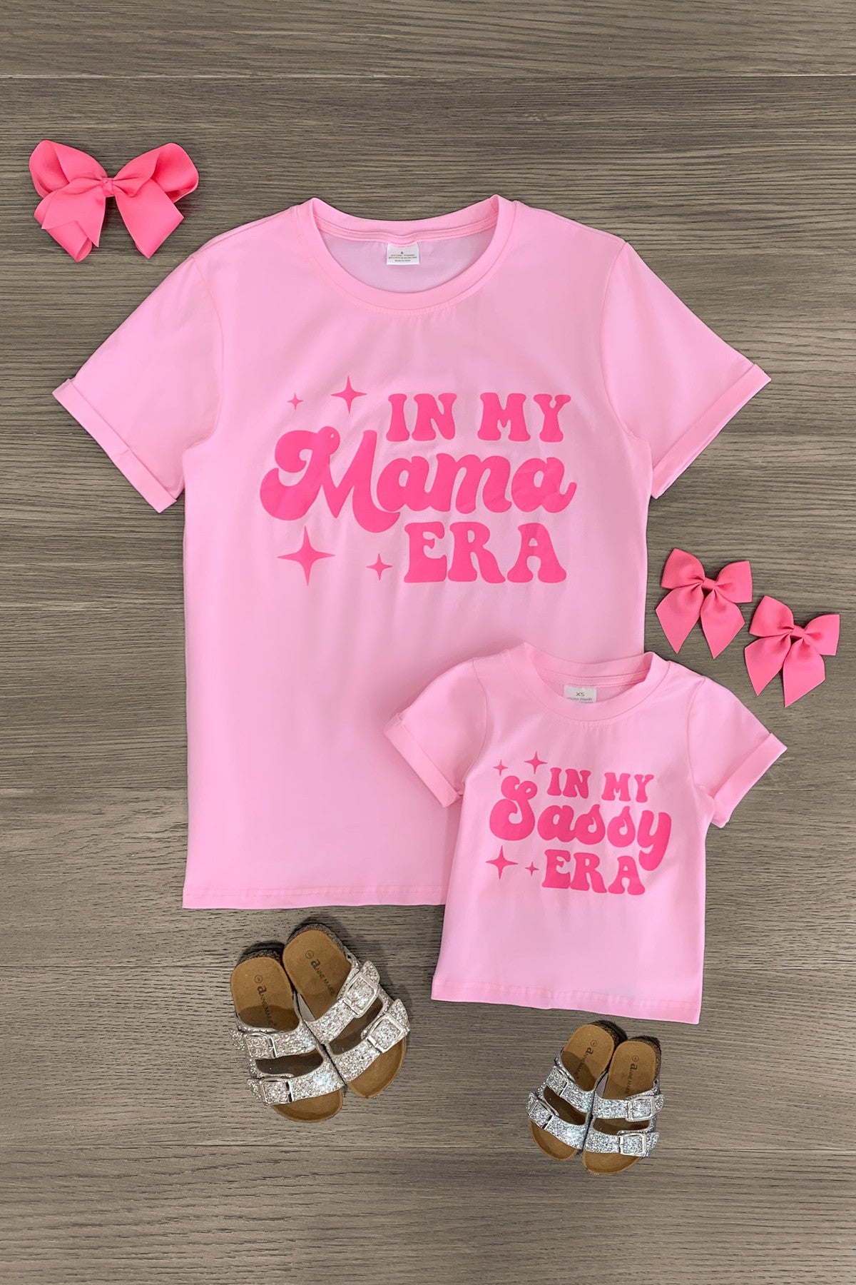 Mom & Me - "In My Mama & Sassy Era" Pink Top - Sparkle in Pink