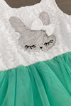 Mint Sequin Bunny Tutu Dress - Sparkle in Pink