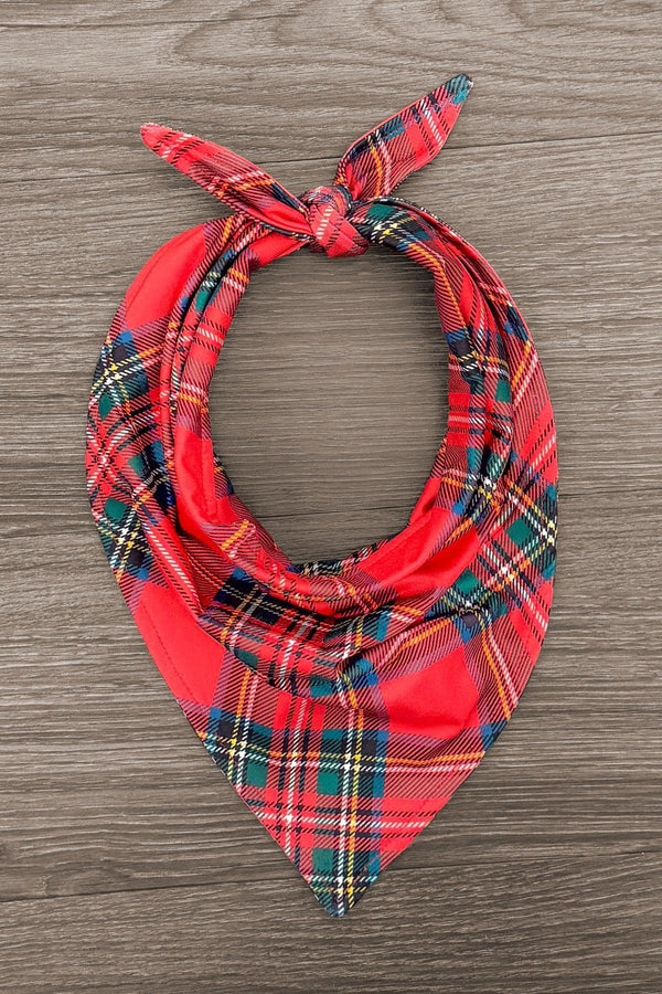 Red & Green Plaid Family Pajama Set - AND PET BANDANA!