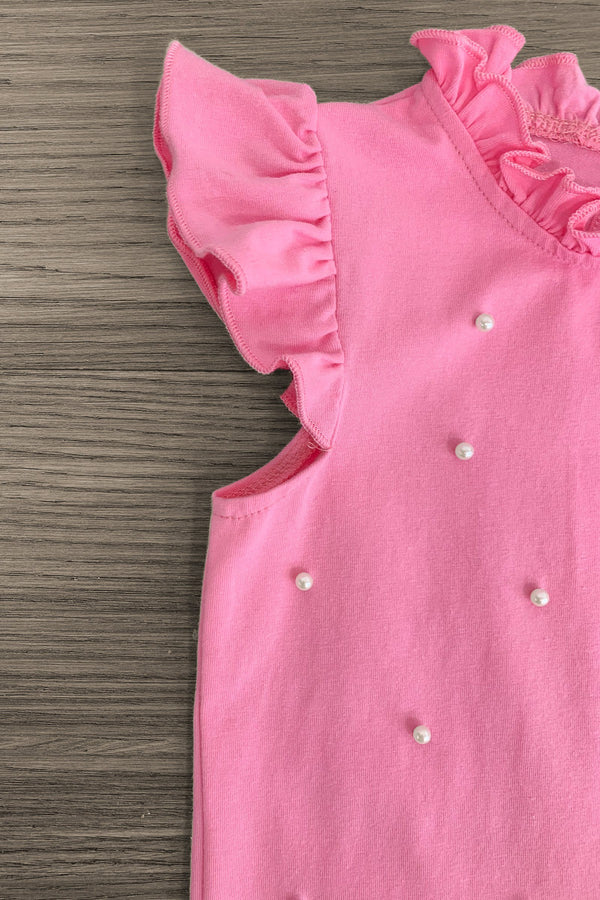 Pink Pearl Peep Skirt Set - Sparkle in Pink