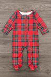 Red & Green Plaid Family Pajama Set - AND PET BANDANA!