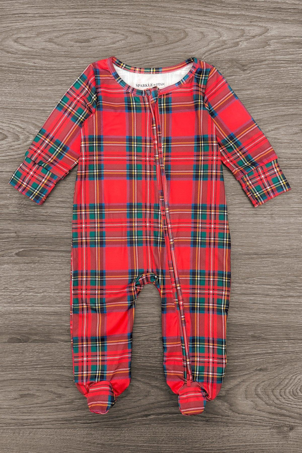 Red & Green Plaid Family Pajama Set - AND PET BANDANA!