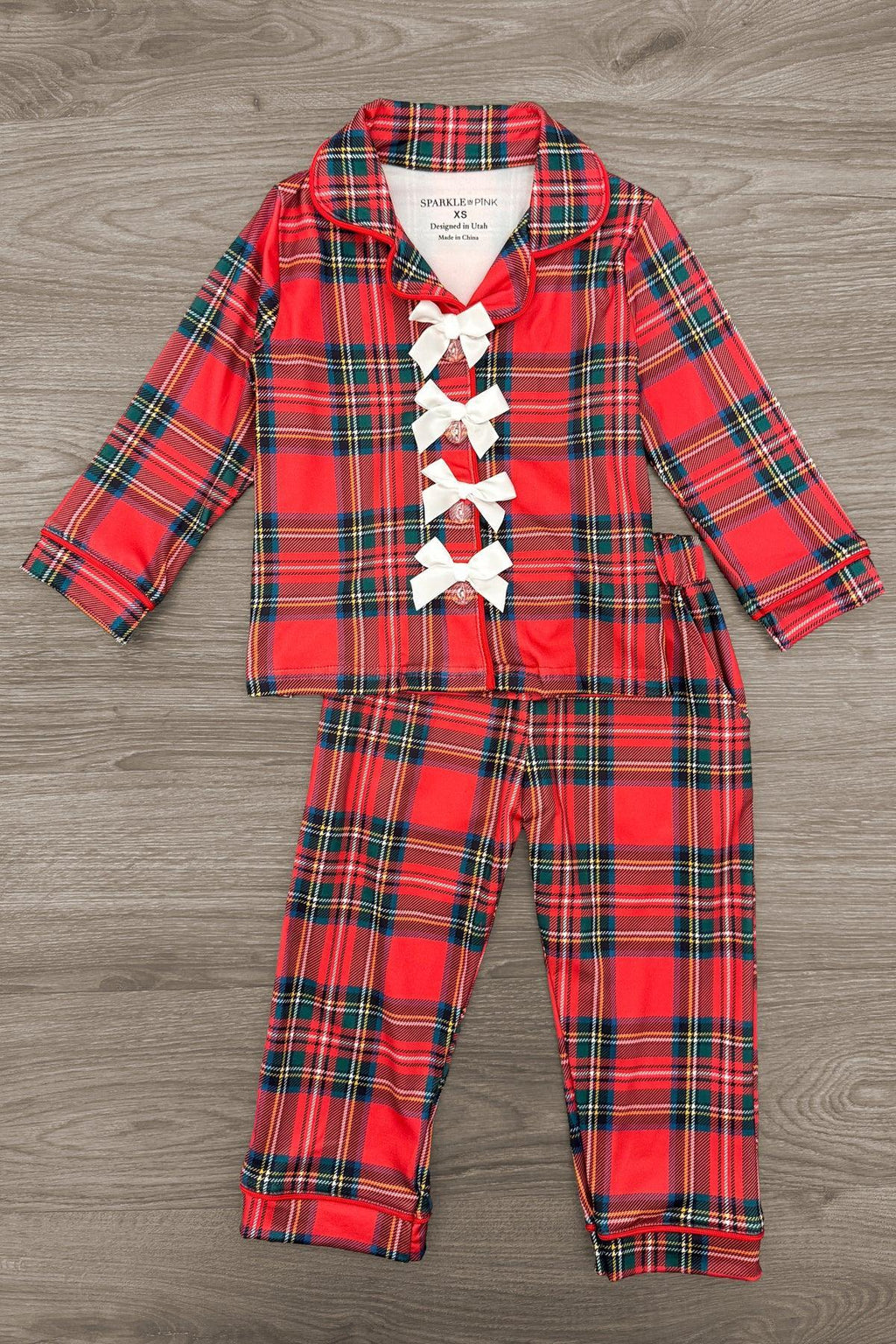 Red & Green Plaid Family Pajama Set - AND PET BANDANA!