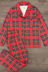 Red & Green Plaid Family Pajama Set - AND PET BANDANA!