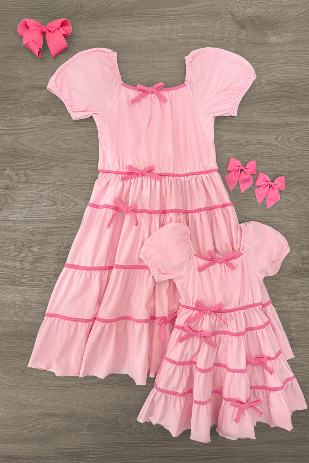 Mom & Me - Pink Ruffle Bow Dress | Sparkle in Pink