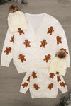 Mom & Me - Gingerbread Sweater Cardigan