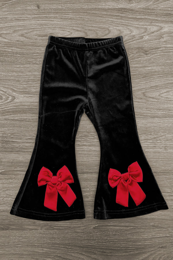 "Merry" Knit Sweater Velvet Flare Pant Set | Sparkle in Pink