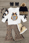 "Happy New Year" Sequin Leopard Flare Set