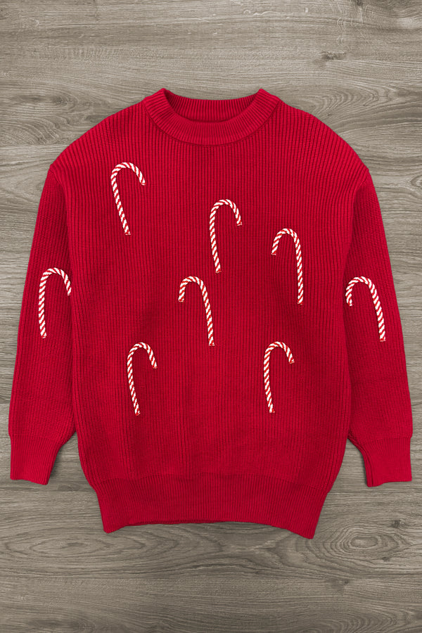 Candy Cane Family Knit Sweater