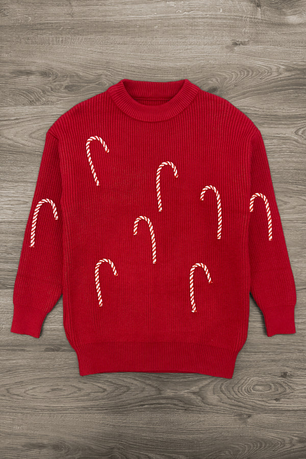 Candy Cane Family Knit Sweater