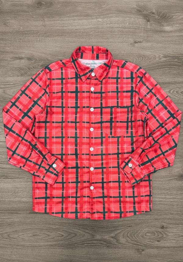 Family Red & Green Plaid Dresses & Tops