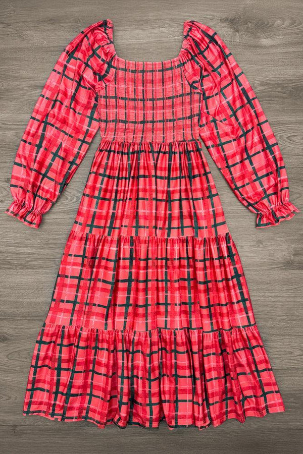 Family Red & Green Plaid Dresses & Tops