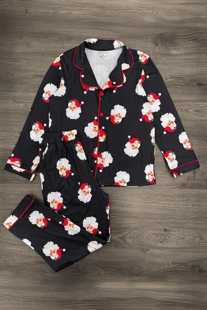 Vintage Santa Family Pajamas - AND PET BANDANA!