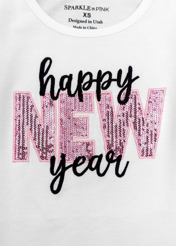 "Happy New Year" Sequin Bell Bottom Set