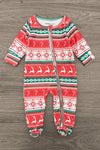 Red Nordic Family Pajama Set - AND PET BANDANA!