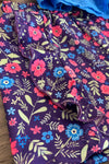 Blue & Purple Floral Short Set - Sparkle in Pink