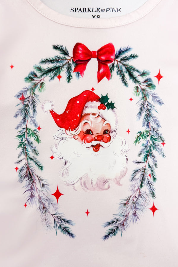 Red Cable Knit Santa Pant Set