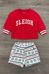 Mom & Me - "Sleigh" Waffle Knit Pajama Set