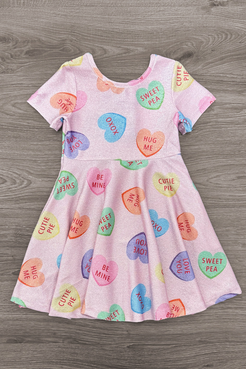 Pink Glitter Candy Hearts Dress