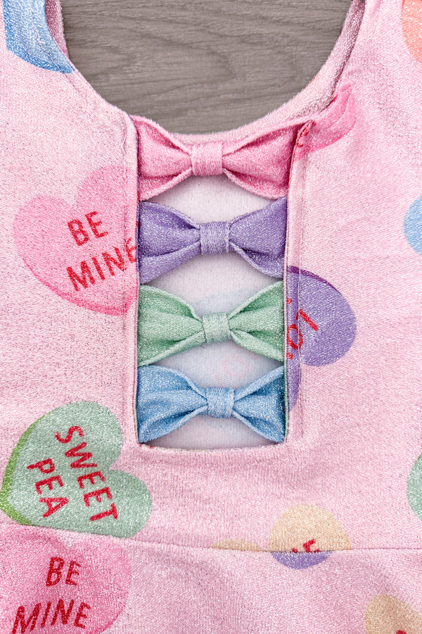 Pink Glitter Candy Hearts Dress