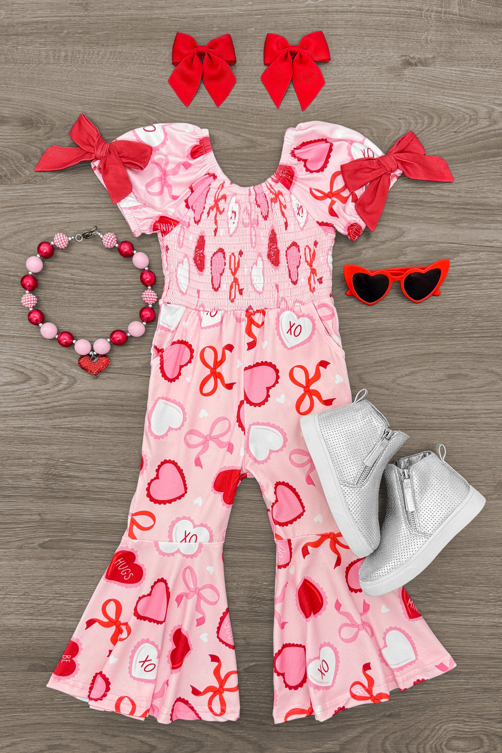 Pink Glitter Candy Hearts Dress