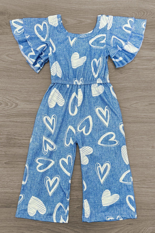 Blue Hearts Jumpsuit