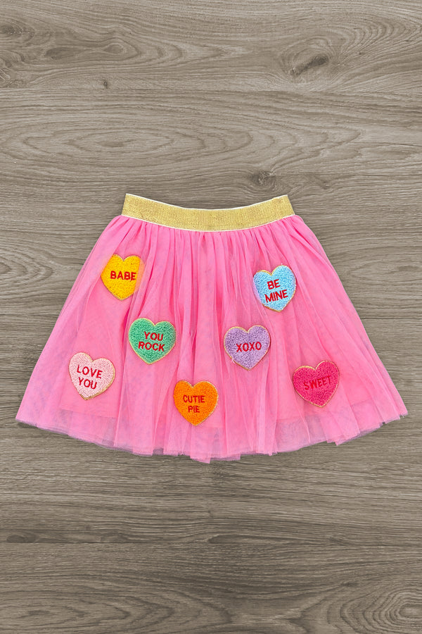Candy Hearts Tutu Skirt Set