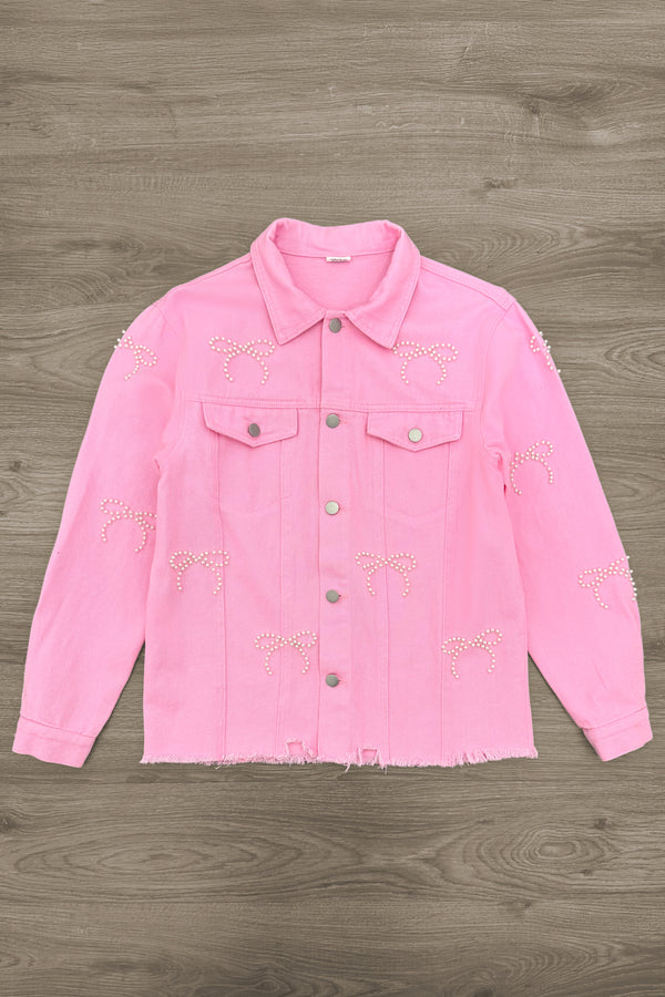 Mom & Me - Pink Pearl Denim Jacket