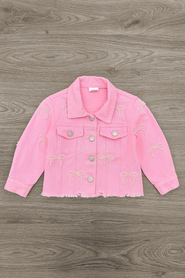 Mom & Me - Pink Pearl Denim Jacket