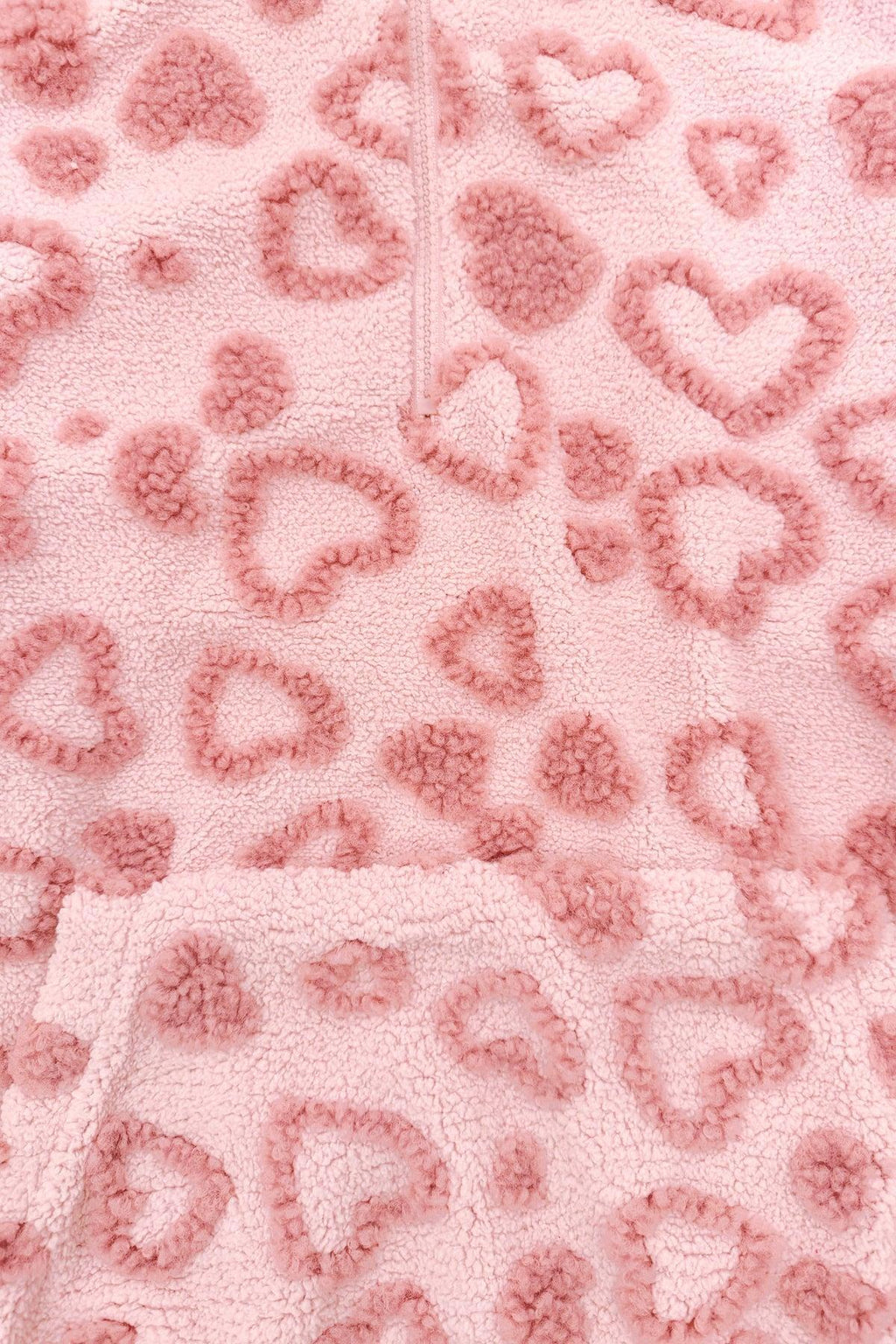 Mom & Me - Pink Heart Sherpa Pullover