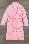 Mom & Me - Pink Cherry Waffle Knit Pajamas