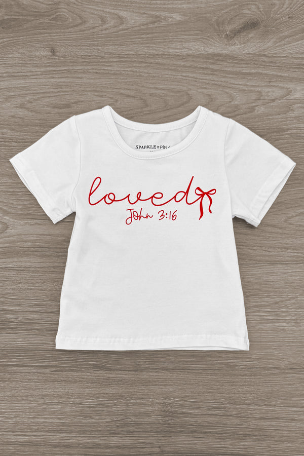 "Loved, John 3:16" Denim Pant Set