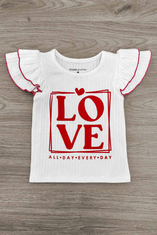 "Love, All Day Every Day" Tutu Skirt Set